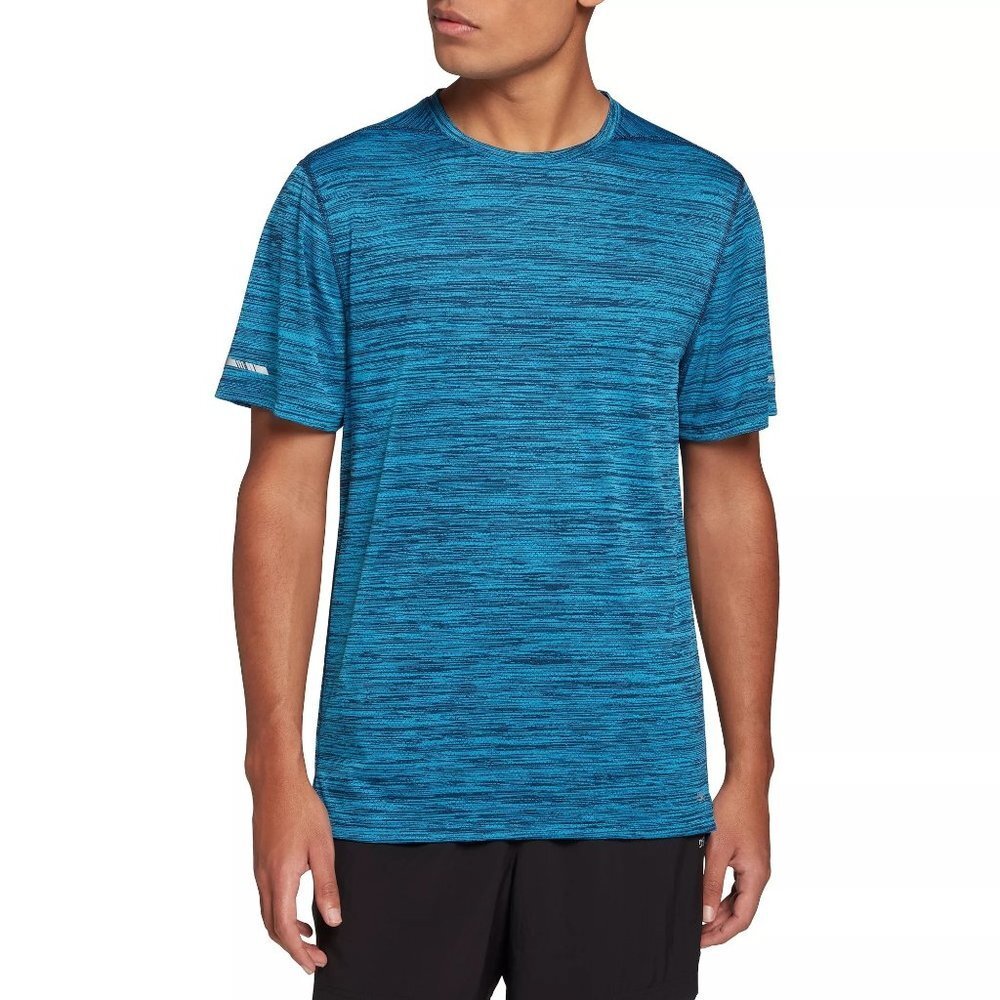 NWT‎ DSG Men's Short Sleeve Run T-Shirt in SEA BREEZE/UNIVERSITY NAVY Size Small